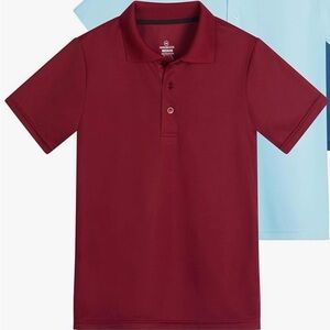 Amazon Essentials 3 Pack: Boy's Short Sleeve Polo Shirt - School Uniform M